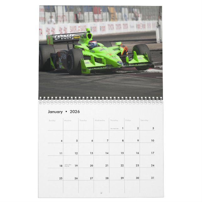 Calendário grande de Long Beach Prix (Jan 2026)