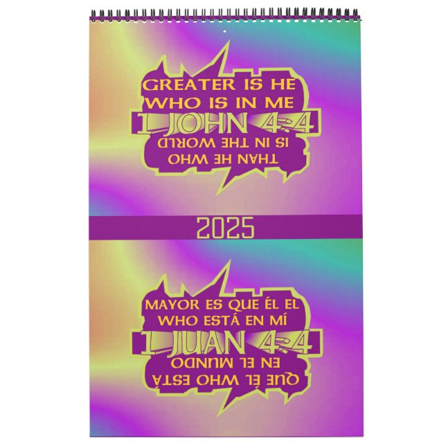 Calendário Greater is He© - Esp & Eng Calendar (Capa)