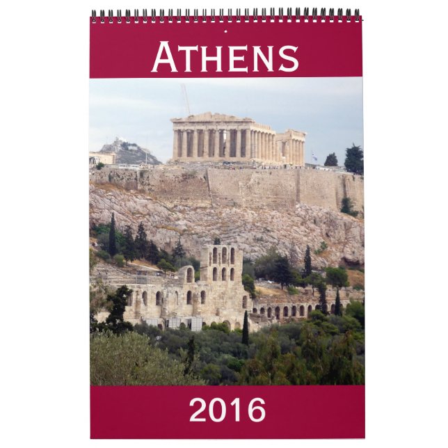 Calendário grego 2016 de Atenas (Capa)