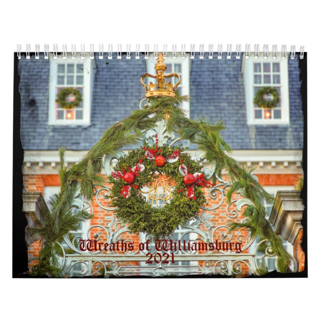 Calendário Grinaldas de Williamsburg colonial (Capa)