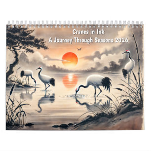 Calendário Gruas em Tinta – Uma Jornada Através das Estações