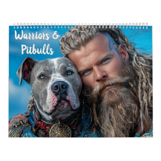 Calendário Guerreiros e Heróis do Cachorro Pitbull