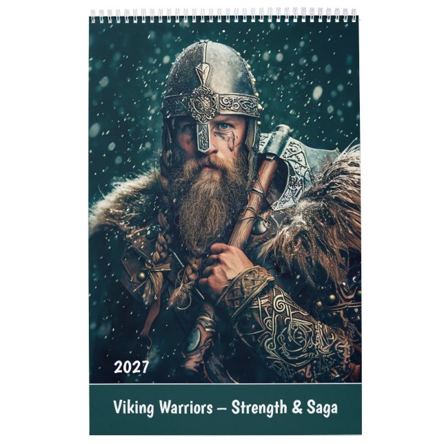 Calendário Guerreiros Viking – Força & Saga (Capa)