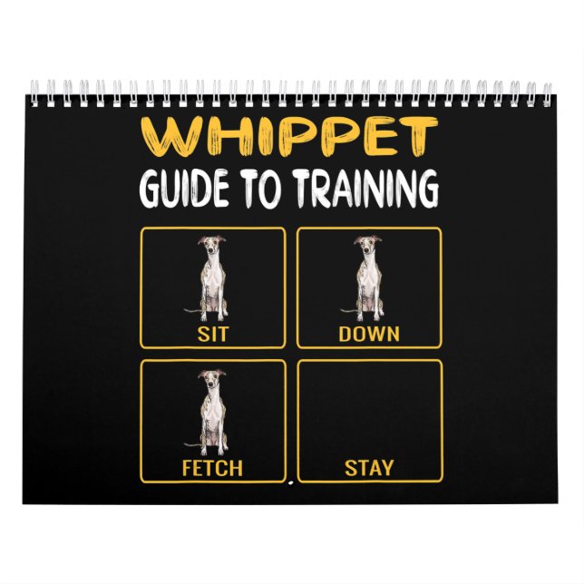 Calendário Guia De Whippet Para Treinar Obediência De Cães (Capa)