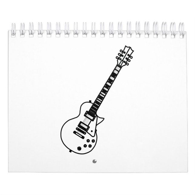 Calendário Guitar Line Drawing (Capa)