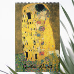 Calendário Gustav Klimt Fine Art, Vintage Art Nouveau Calenda<br><div class="desc">Vintage fine art calendário com pinturas art nouveau de Gustav Klimt. Cobrir - O Beijo Janeiro - Floresta Beech Fevereiro - A Marcha Beija - Retrato da Baronesa Elizabeth Bacchofen Echt April - Farmergarden com Sunflower May - Lady with Fan June - Malcesine no Lago Garda Julho - Sunflower August...</div>