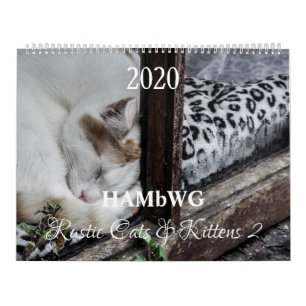 Calendário HAMbyWG - Gatos e Gatinhos Rústicos 2