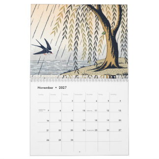Calendário Hanafuda Twelve Months of Japan Woodblock Art