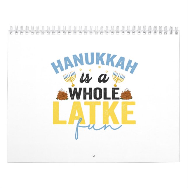 Calendário Hanukkah é um judeu engraçado e divertido Chanuka (Capa)