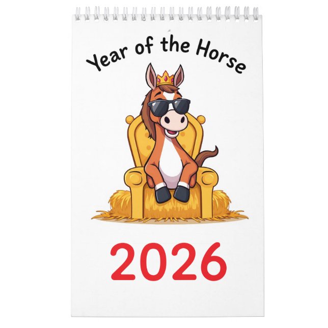 Calendário Happy Horse Calendar 2026 (Capa)