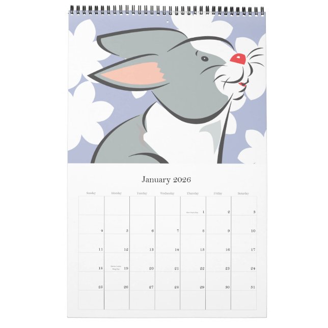 Calendário Happy House Calender 2012 (Jan 2026)