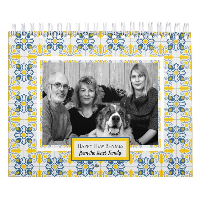 Calendário Happy New Ryhmes da família (Capa)