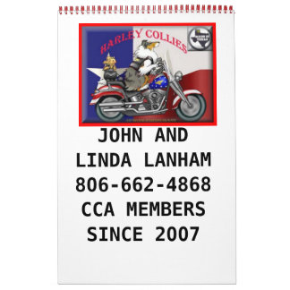 Calendário Harley Collies