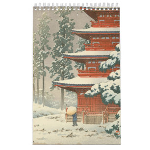 Calendário Hasui Kawase - Cenário de inverno