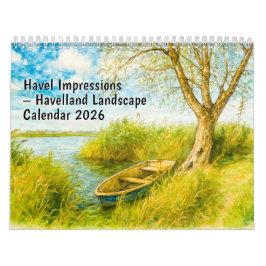 Calendário Havel Impressions – 2026 Havelland Landscape Calen