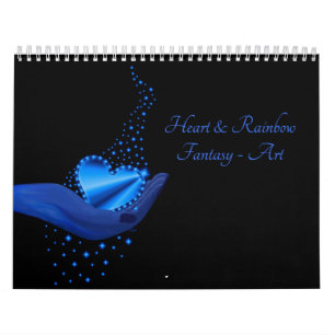 Calendário Heart and Rainbow Fantasy Art