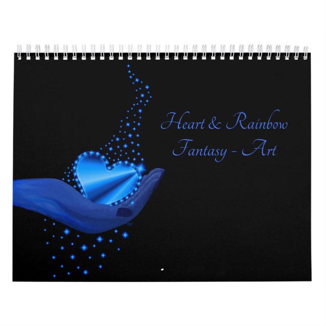 Calendário Heart and Rainbow Fantasy Art (Capa)