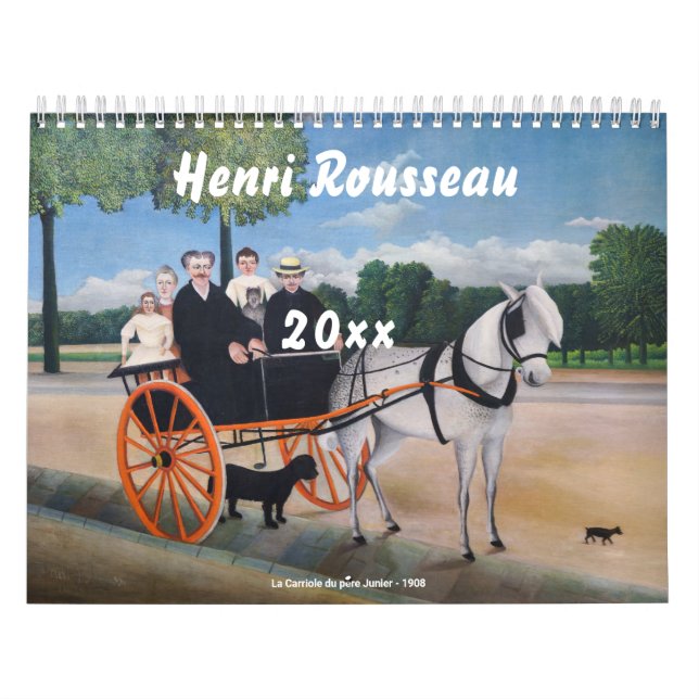 Calendário Henri Rousseau Seleção de Masterobras (Capa)