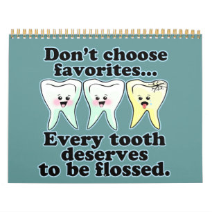 Calendário Higienista Dental Engraçado