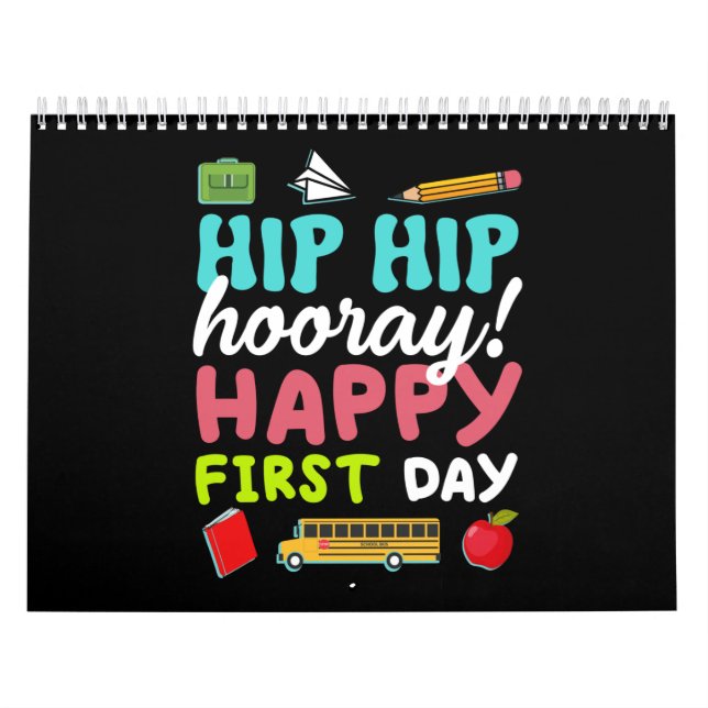 Calendário Hip Hip Hooray Feliz Primeiro Dia (Capa)