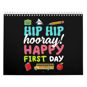 Calendário Hip Hip Hooray Feliz Primeiro Dia