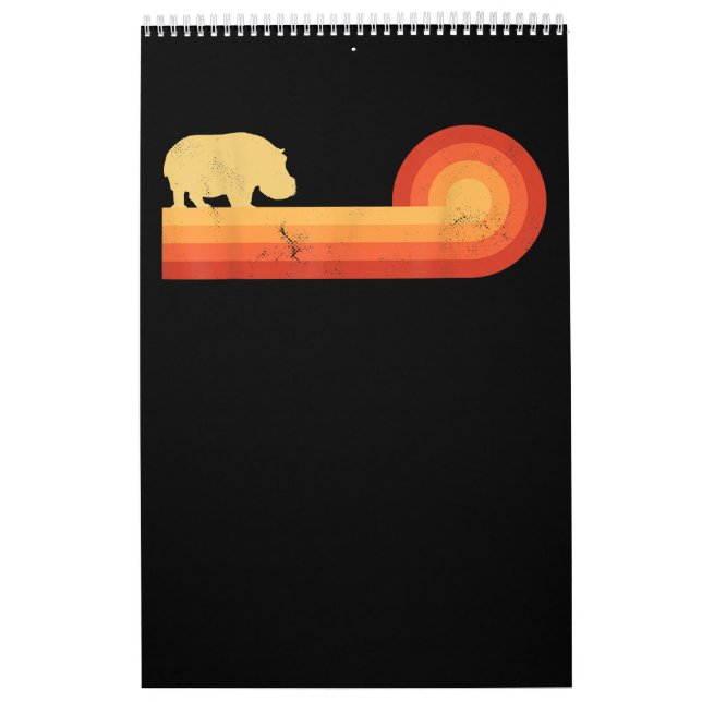 Calendário Hippopotamus 60s 70s Hippo (Capa)