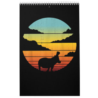 Calendário Hippopotamus 60s 70s Hippo | Hippo Lover