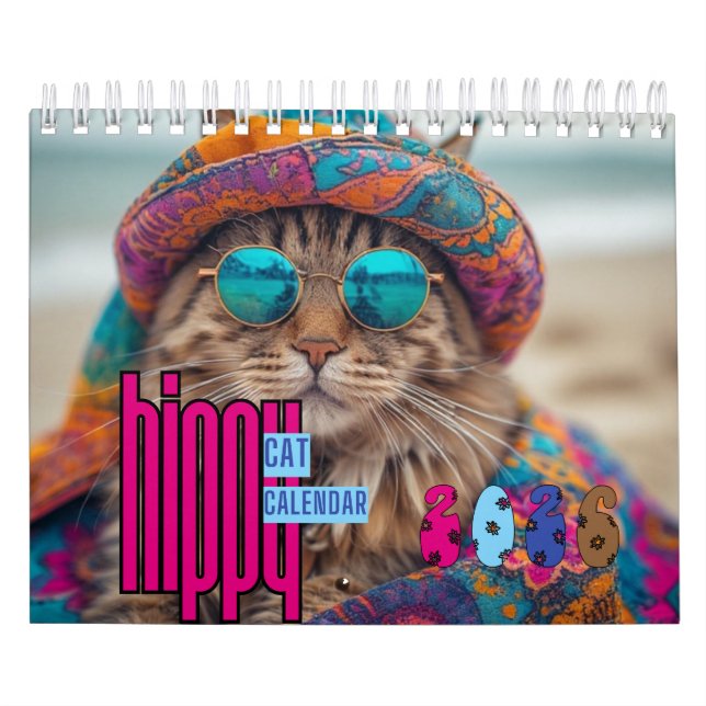 Calendário Hippy Cat Calendar, Cat (Capa)