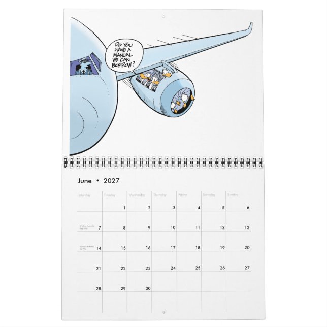 Calendário História em quadrinhos da Aviação Engra (Jun 2027)