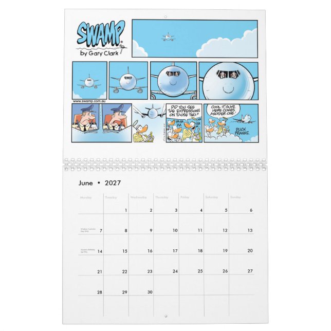 Calendário História em quadrinhos do Aviation Humo (Jun 2027)
