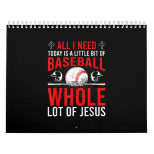 Calendário Hoje Preciso De Beisebol, Muitos Jesus Beisebol