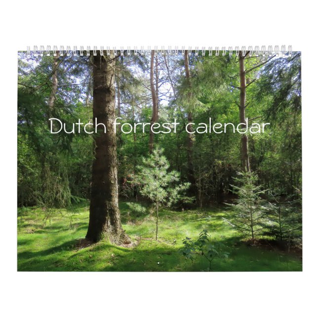 Calendário Hollands bos Kalender aan te passen (Capa)