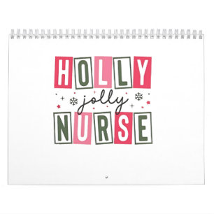 Calendário Holly Jolly Enfermeira Natal Enfermeirando a Vida