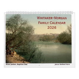 Calendário Holy Land Bible Scenes Christian Family Calendar