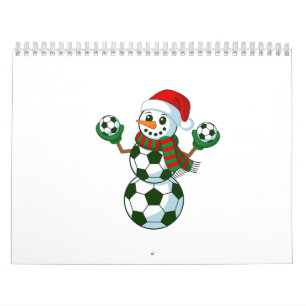 Calendário Homem de Neve Futebol Natal Amantes do Esporte