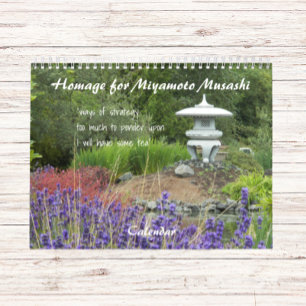 Calendário Homenagem a Miyamoto Musashi Haiku