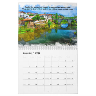 Calendário Homenagens da Família