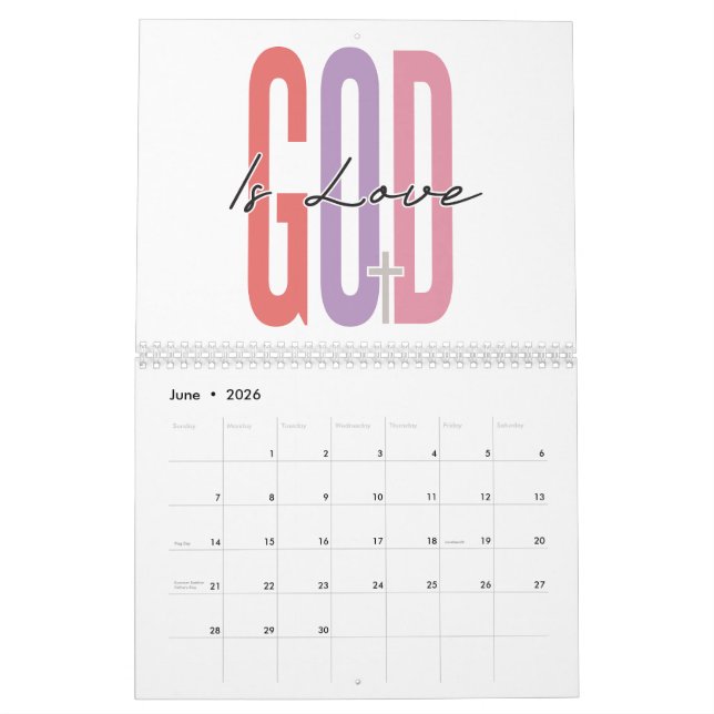 Calendário Homens de fé motivações inspiradoras positivas (Jun 2026)