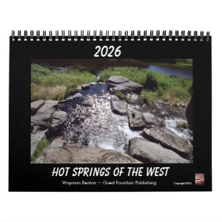 Calendário HOT SPRINGS OF THE WEST Calendar
