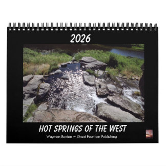 Calendário Hot Springs Of The West Calendar 2026 Calendar