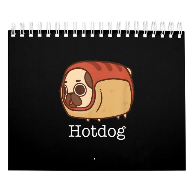 Calendário Hotdog| Adorável Pão Cão (Capa)