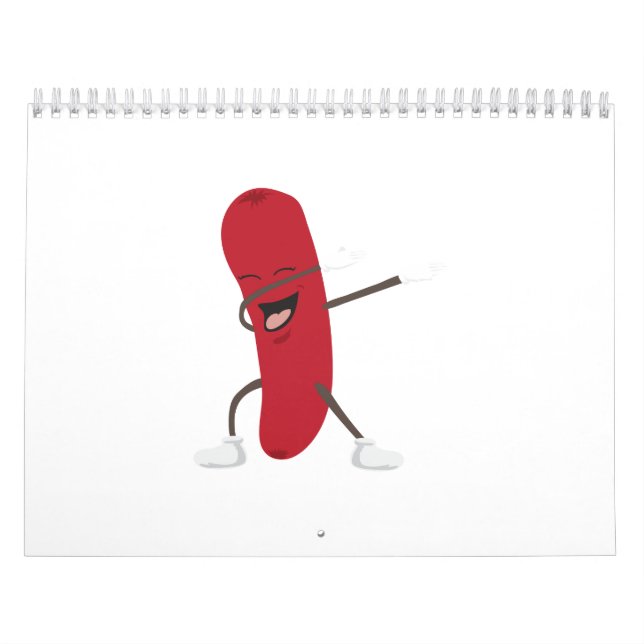 Calendário Hotdog de toque ligeiro engraçado - ideia do (Capa)