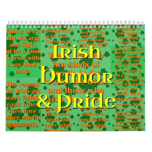 Calendário Humor e Orgulho Irlandeses