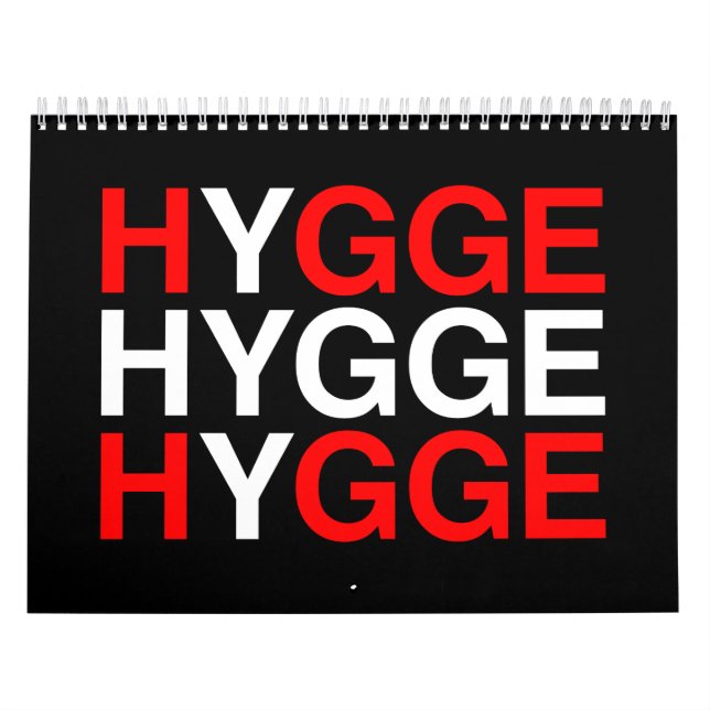 Calendário HYGGE Danish Flag (Capa)