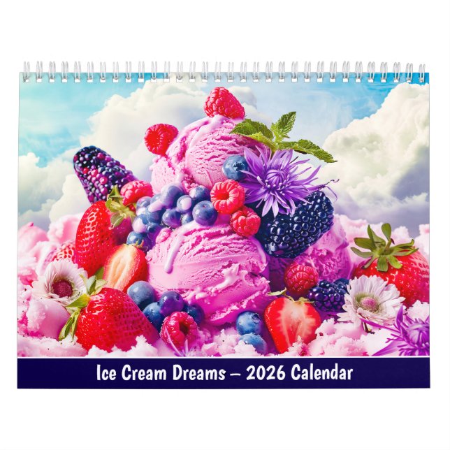 Calendário Ice Cream Dreams – 2026 Calendar (Capa)