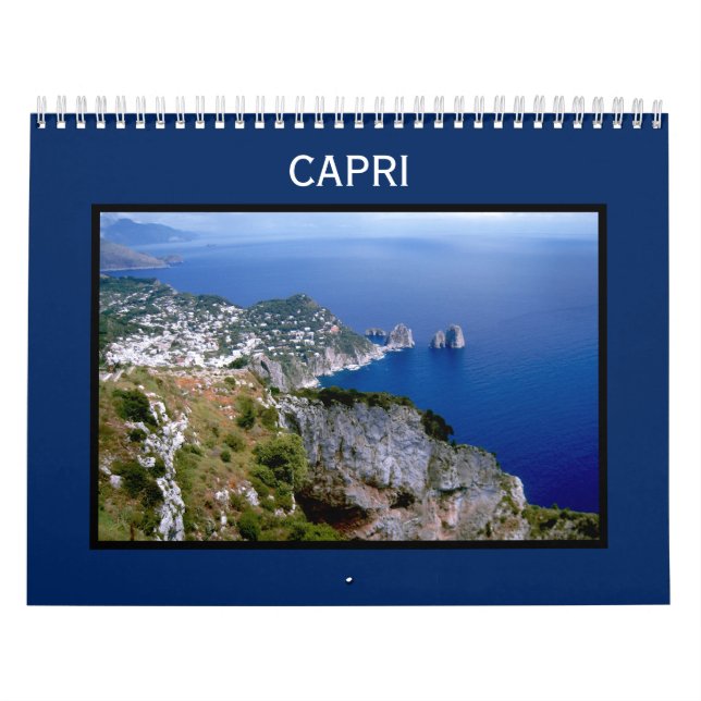 Calendário Ilha de Capri Wall Calendar - Faraglioni (Capa)