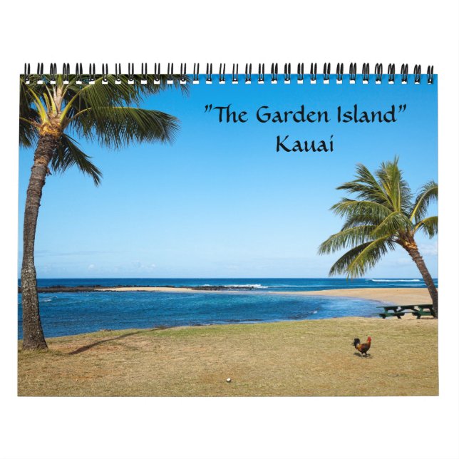 Calendário Ilha Garden, Kauai (Capa)