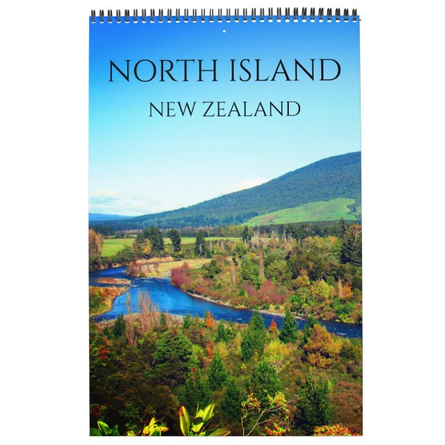 Calendário ilha norte nova zelândia 2027 (Capa)