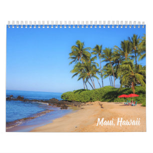 Calendário Ilha Tropical Paradise Maui Havaí