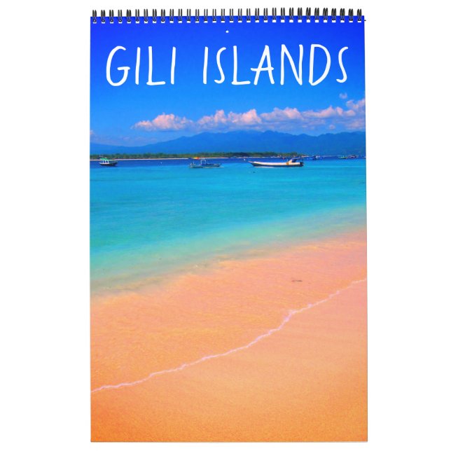 Calendário Ilhas Gili Indonésia (Capa)